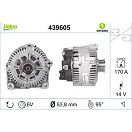 439605 Alternator VALEO