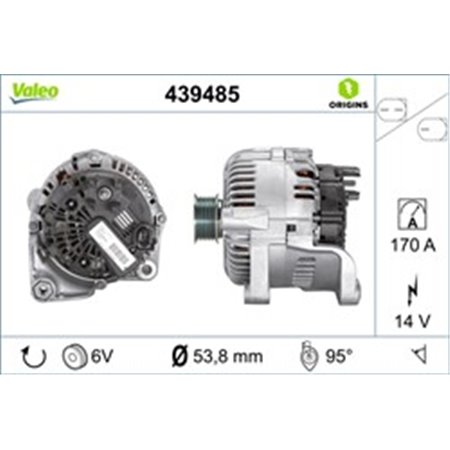 439485 Alternator VALEO