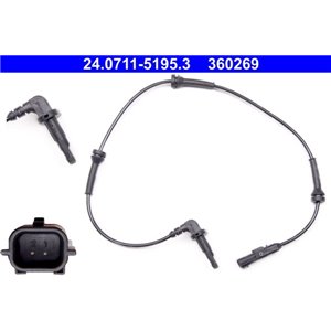 24.0711-5195.3 ABS andur Esiosa Parem sobib: RENAULT LAGUNA, LAGUNA III 1.5D 3.5