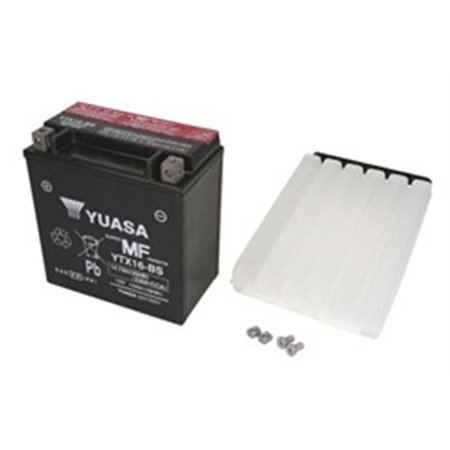 YTX16-BS YUASA Batteri AGM/Torrladdat med syra/Start (begränsad försäljning till nackdelar