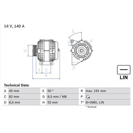 0 986 047 380 Alternator BOSCH