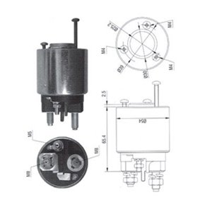 940113050373 Solenoidikytkin, käynnistin MAGNETI MARELLI - Top1autovaruosad