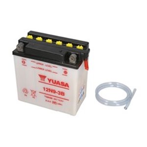 12N9-3B YUASA Battery Acid/Starting YUASA 12V 9,5Ah 85A R+ Maintenance 135x75x1