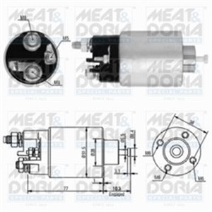 MD46058 Starter electromagnet fits: DACIA LOGAN, LOGAN MCV; NISSAN ALMERA