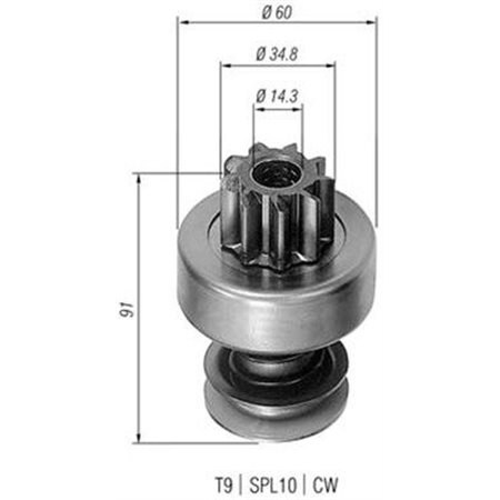 940113020204 Hammastrummel,starter MAGNETI MARELLI