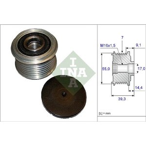 535 0142 10 Alternator pulley fits: HYUNDAI IX55; KIA BORREGO 3.0D 11.07 