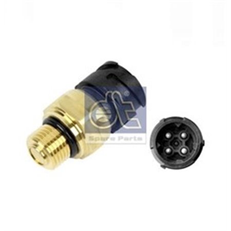 2.27112 Oil pressure sensor (4 pin, black) fits: RVI C, K, KERAX, MAGNUM,