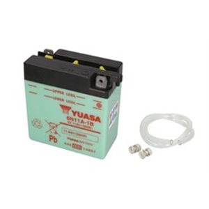 6N11A-1B YUASA Battery Acid/Starting YUASA 6V 11,6Ah R+ Maintenance 122x62x131mm