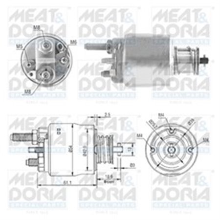 46223 Solenoidikytkin, käynnistin MEAT & DORIA