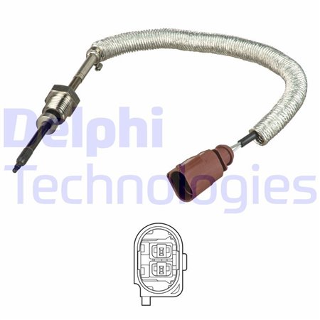 TS30145 Датчик, температура выхлопных газов DELPHI