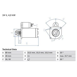 0 986 018 990 Starter BOSCH - Top1autovaruosad