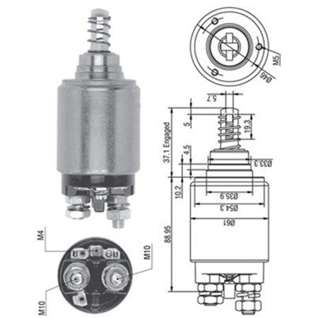 940113050262 Magnetlülitus,starter MAGNETI MARELLI