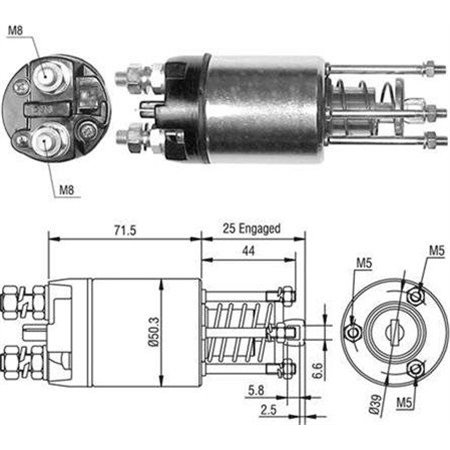 940113050460 Magnetlülitus,starter MAGNETI MARELLI