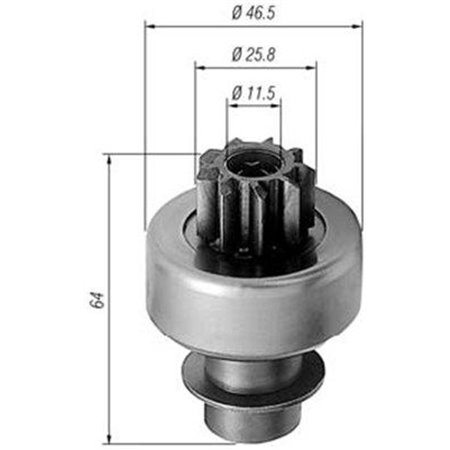 940113020242 Hammaspyörä, käynnistin MAGNETI MARELLI