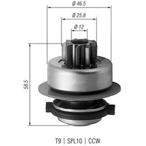 940113020171 MAGNETI MARELLI Hammastrummel,starter 