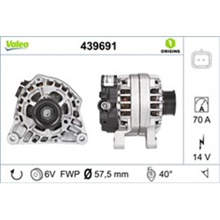 439691 Alternator VALEO