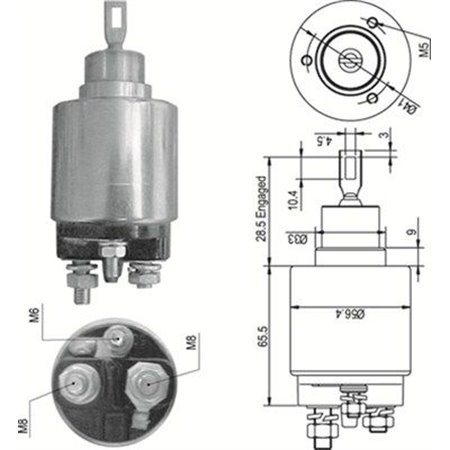 940113050348 Magnetbrytare, startmotor MAGNETI MARELLI