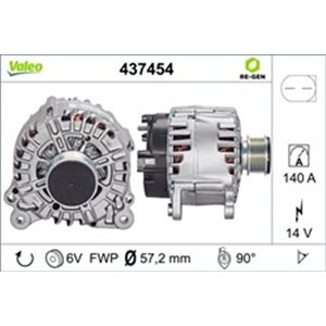 VAL437454 Generaator (14V, 140A) sobib: AUDI A1, A3, A4 B6, A4 B7, A8 D4, Q