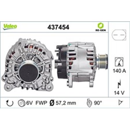 437454 Alternator VALEO