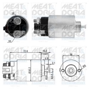 MD46156 Starter electromagnet fits: HYUNDAI I30; KIA CEE'D, CERATO I, PRO