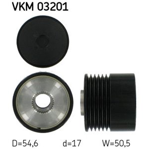 VKM 03201 Alternator pulley fits: FIAT GRANDE PUNTO 1.3D 10.05 12.10