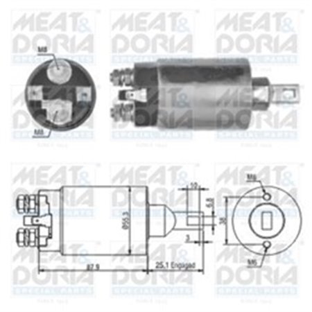 46143 Magnetbrytare, startmotor MEAT & DORIA