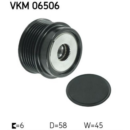 VKM 06506 Alternator pulley fits: HYUNDAI ELANTRA V, I20 I, I30, I40 I, I40