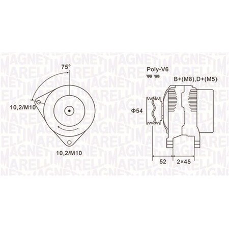 063731496010 Laturi MAGNETI MARELLI