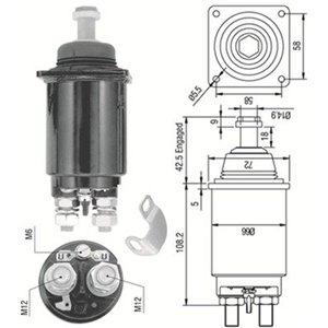 940113050312 Magnetlülitus,starter MAGNETI MARELLI - Top1autovaruosad