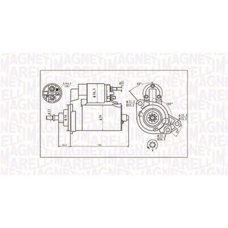 063720713010 Стартер MAGNETI MARELLI