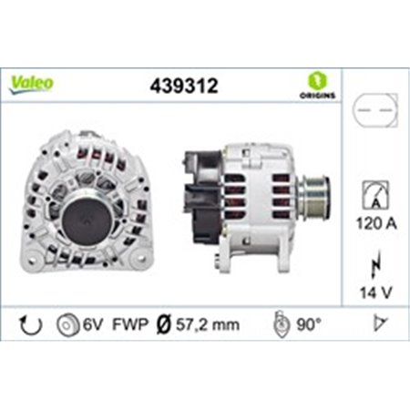 439312 Alternator VALEO