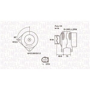 063731757010 Alternator (12V, 150A) fits: BMW 3 (E46), 5 (E39), X3 (E83), X5 (