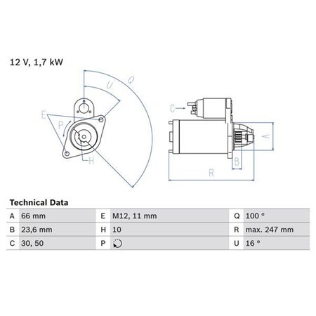 0 986 024 030 Starter BOSCH