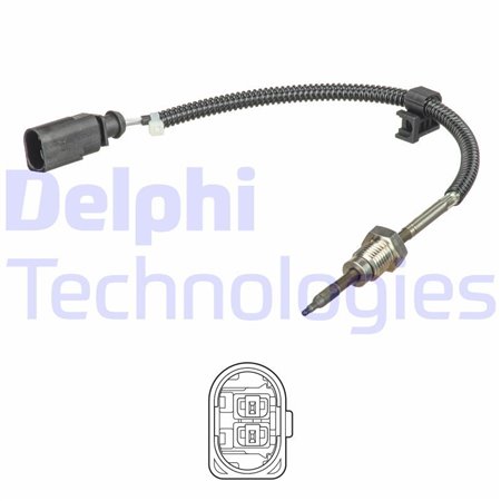 TS30258 Sensor, avgastemperatur DELPHI