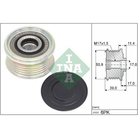 535 0358 10 Механизм свободного хода генератора Schaeffler INA