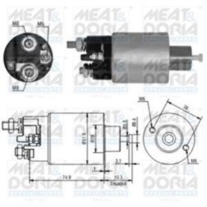 MD46099 Starter electromagnet fits: OPEL MOVANO A RENAULT MASTER II 2.5D