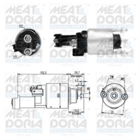 46315 Magnetbrytare, startmotor MEAT & DORIA