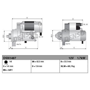 DSN1487 Start DENSO - Top1autovaruosad