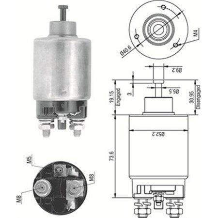 940113050316 Magnetlülitus,starter MAGNETI MARELLI