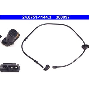 24.0751-1144.3 Sensor, hjulhastighet ATE - Top1autovaruosad