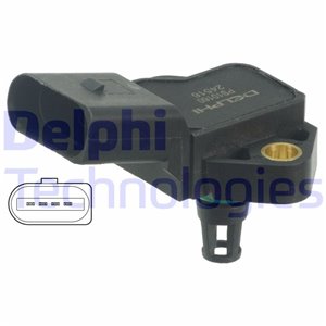 PS10160 Sensor, intake manifold pressure DELPHI - Top1autovaruosad