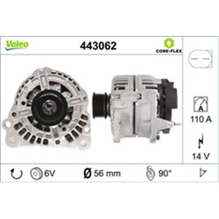 443062 Alternator VALEO