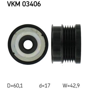 VKM 03406 Alternator pulley fits: OPEL SIGNUM, VECTRA C, VECTRA C GTS; SAAB