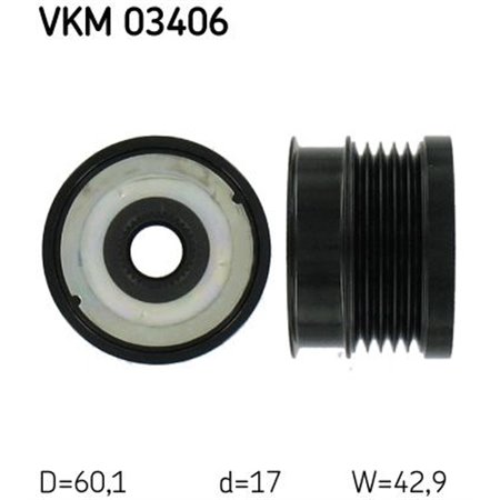 VKM 03406 Alternator Freewheel Clutch SKF