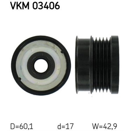 VKM 03406 Механизм свободного хода генератора SKF