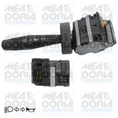 MEAT & DORIA 23179 - Kombinerad strömbrytare under ratten (horn blinkers lampor) passar: PEUGEOT 1007, 205, 205 I, 205 II,