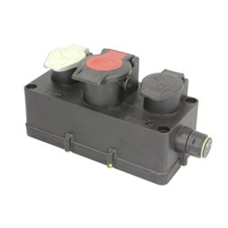 SCH1279522 Fuse box (with one outlet) ADAPTER 1X5P+1X7P+1X15P fits: SCHMITZ