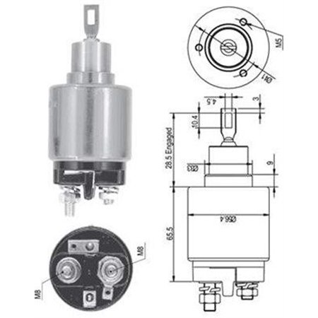 940113050126 Solenoid Switch, starter MAGNETI MARELLI