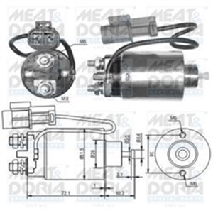 MD46180 Starter electromagnet fits: NISSAN PICK UP, TERRANO II 2.4 04.92 