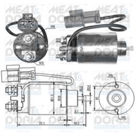 46180 Solenoid Switch, starter MEAT & DORIA